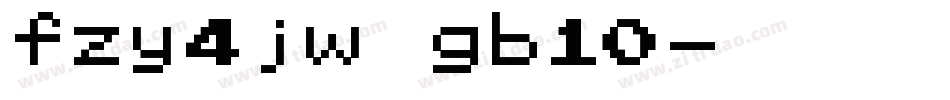 fzy4jw gb10字体转换